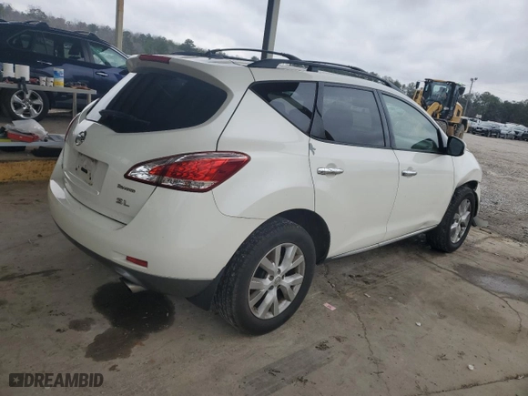 2012 Nissan Murano SL with VIN JN8AZ1MU8CW101614, listed as a Copart auction lot 45948485 with 128,066 mi miles and Salvage Title. Bid and sale history available at carsss.com. Image 3.