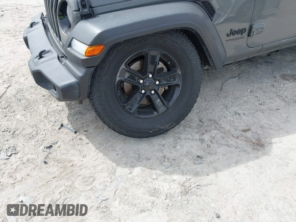 2021 Jeep Wrangler Unlimited Sport S with VIN 1C4HJXDG1MW594522, listed as a IAAI auction lot 41715891 with 88,821 mi miles. Bid and sale history available at carsss.com. Image 17.