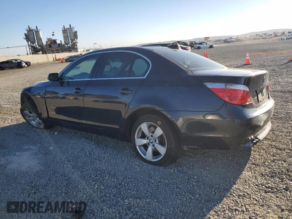 2007 BMW 5 Series 530xi with VIN WBANF73547CU27630, listed as a Copart auction lot 43837325 with Not Provided miles and Salvage Title. Bid and sale history available at carsss.com. Image 2.
