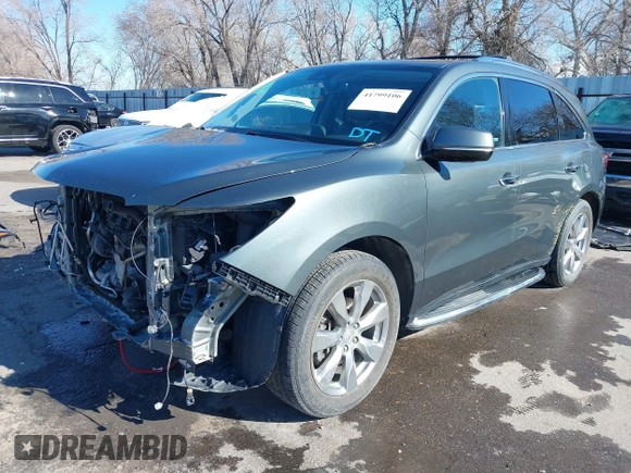 2016 Acura MDX w/Advance with VIN 5FRYD4H9XGB009333, listed as a IAAI auction lot 41799106 with 143,192 mi miles. Bid and sale history available at carsss.com. Image 18.