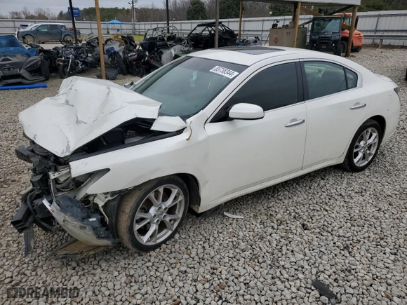 2012 Nissan Maxima 3.5 SV with VIN 1N4AA5AP1CC808778, listed as a Copart auction lot 85738344 with 0 mi miles and Salvage Title. Bid and sale history available at carsss.com. Image 1.
