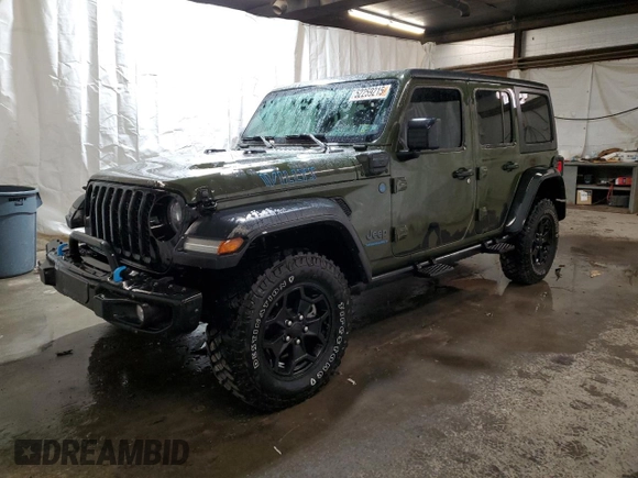 2023 Jeep Wrangler с VIN 1C4JJXN60PW604923, выставлен на аукционе Copart как лот 52259215 с пробегом 22 198 миль миль и Списание • Salvage title. История ставок и продаж доступна на DreamBid. Изображение 1.