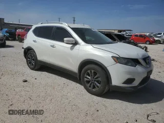 2014 Nissan Rogue SV with VIN 5N1AT2MVXEC844092, listed as a Copart auction lot 48302185 with 96,348 mi miles and Salvage Title. Bid and sale history available at carsss.com. Image 4.