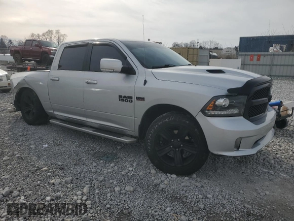 2018 Ram 1500 Night with VIN 1C6RR7MT9JS144671, listed as a Copart auction lot 45435195 with 128,042 mi miles and Salvage Title. Bid and sale history available at carsss.com. Image 4.