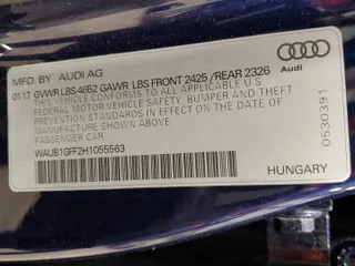 2017 Audi S3 Premium Plus z VIN WAUB1GFF2H1055563, wystawiony jako Copart lot #43581855 z przebiegiem 37 969 mil mil oraz Czysty tytuł • Clean title. Historia ofert i sprzedaży dostępna na DreamBid. Obrazek 12.