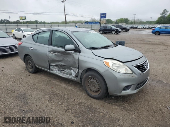 2014 Nissan Versa SV with VIN 3N1CN7AP7EL810919, listed as a Copart auction lot 52011795 with 106,561 mi miles and Salvage Title. Bid and sale history available at DreamBid. Image 4.