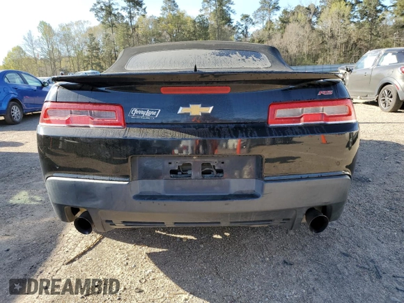 2015 Chevrolet Camaro LT with VIN 2G1FF3D37F9290503, listed as a Copart auction lot 49441745 with 138,244 mi miles and Salvage Title. Bid and sale history available at carsss.com. Image 6.