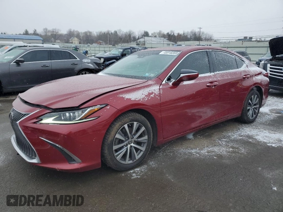 2019 Lexus ES 350 with VIN 58ABZ1B1XKU019424, listed as a Copart auction lot 45918355 with 86,921 mi miles and Salvage Title. Bid and sale history available at DreamBid. Image 1.