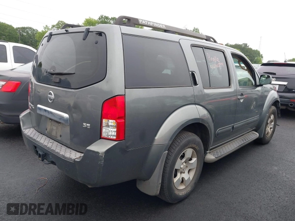 2007 Nissan Pathfinder S with VIN 5N1AR18U07C630726, listed as a IAAI auction lot 42340799 with 255,909 mi miles and . Bid and sale history available at DreamBid. Image 4.