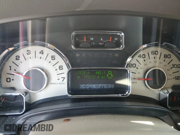 2013 Ford Expedition XLT with VIN 1FMJU1J55DEF66586, listed as a Copart auction lot 58336545 with 175,228 mi miles and Salvage title. Bid and sale history available at DreamBid. Image 9.
