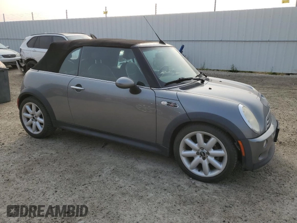 2005 MINI Convertible S z VIN WMWRH33535TF83436, wystawiony jako Copart lot #63962304 z przebiegiem 246 932 mil mil oraz Szkoda całkowita • Salvage title. Historia ofert i sprzedaży dostępna na DreamBid. Obrazek 4.