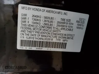 2022 Acura MDX with VIN 5J8YE1H34NL002818, listed as a Copart auction lot 84178274 with 54,213 mi miles and Salvage Title. Bid and sale history available at carsss.com. Image 14.