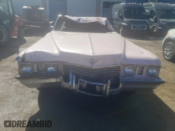 1972 Cadillac Eldorado z VIN 6D47R2Q198947, wystawiony jako Copart lot #67572714 z przebiegiem 63 965 mil mil oraz Nie do naprawy • Non repairable. Historia ofert i sprzedaży dostępna na DreamBid. Obrazek 5.