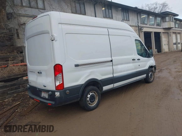 2015 Ford Transit Cargo with VIN 1FTNR2XG6FKB09053, listed as a IAAI auction lot 41486394 with 175,265 mi miles and . Bid and sale history available at DreamBid. Image 4.