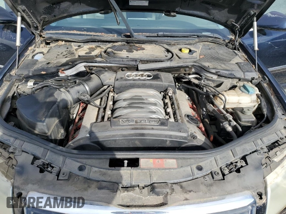 2004 Audi A8 L with VIN WAUML44E74N021729, listed as a Copart auction lot 78591314 with Not Provided miles and Clean Title. Bid and sale history available at carsss.com. Image 11.