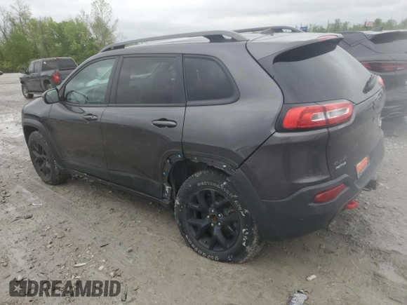 2017 Jeep Cherokee Trailhawk z VIN 1C4PJMBS5HW595681, wystawiony jako Copart lot #55242795 z przebiegiem 52 783 mil mil oraz Szkoda całkowita • Salvage title. Historia ofert i sprzedaży dostępna na DreamBid. Obrazek 2.