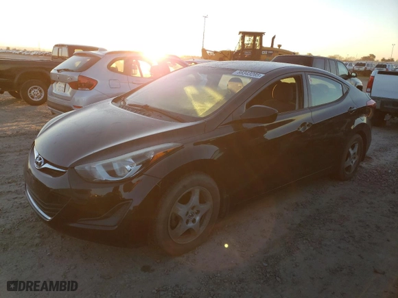2015 Hyundai Elantra SE with VIN 5NPDH4AEXFH613475, listed as a Copart auction lot 88343285 with 81,412 mi miles and Salvage Title. Bid and sale history available at carsss.com. Image 1.