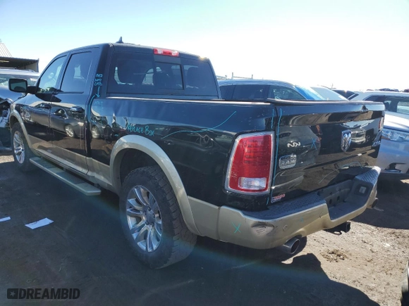 2016 Ram 1500 Longhorn with VIN 1C6RR7WT5GS181187, listed as a Copart auction lot 43376914 with 165,081 mi miles and Salvage Title. Bid and sale history available at carsss.com. Image 2.