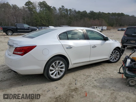 2016 Buick LaCrosse Leather with VIN 1G4GB5G32GF159160, listed as a Copart auction lot 47112025 with 52,214 mi miles and Salvage title. Bid and sale history available at DreamBid. Image 3.