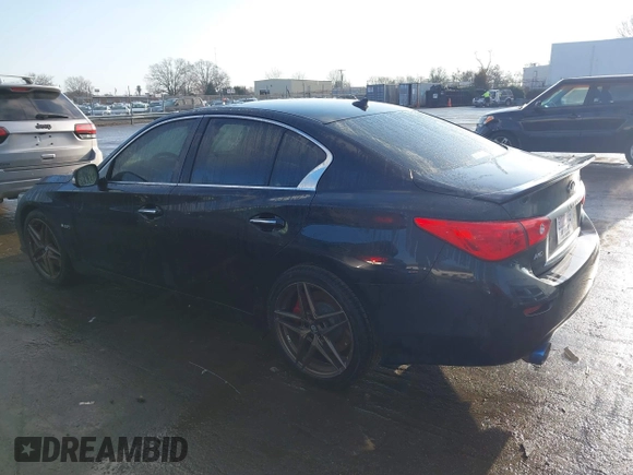 2017 Infiniti Q50 Red Sport 400 with VIN JN1FV7AR1HM871708, listed as a IAAI auction lot 41426763 with 92,582 mi miles. Bid and sale history available at carsss.com. Image 14.