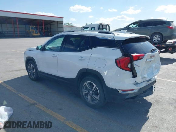 2021 GMC Terrain SLT with VIN 3GKALPEV7ML391587, listed as a IAAI auction lot 42281436 with 93,553 mi miles and . Bid and sale history available at DreamBid. Image 3.