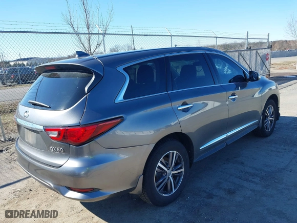 2019 Infiniti QX60 PURE with VIN 5N1DL0MM2KC514743, listed as a IAAI auction lot 41600018 with 65,581 mi miles. Bid and sale history available at carsss.com. Image 4.