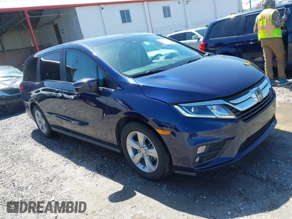 2019 Honda Odyssey EX-L with VIN 5FNRL6H78KB124346, listed as a IAAI auction lot 41977283 with 83,054 mi miles. Bid and sale history available at carsss.com. Image 1.