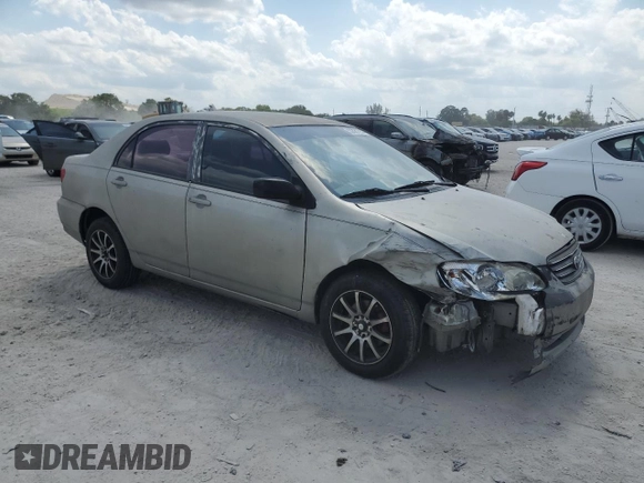 2003 Toyota Corolla CE with VIN JTDBR32E930012273, listed as a Copart auction lot 53521725 with 241,875 mi miles and Clean Title. Bid and sale history available at DreamBid. Image 4.