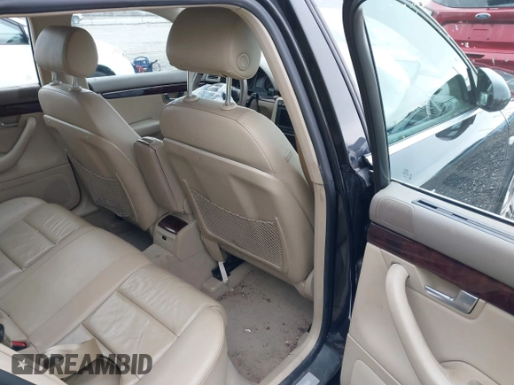 2007 Audi A4 2.0T with VIN WAUKF78E27A037486, listed as a IAAI auction lot 41694607 with 103,988 mi miles and . Bid and sale history available at DreamBid. Image 8.