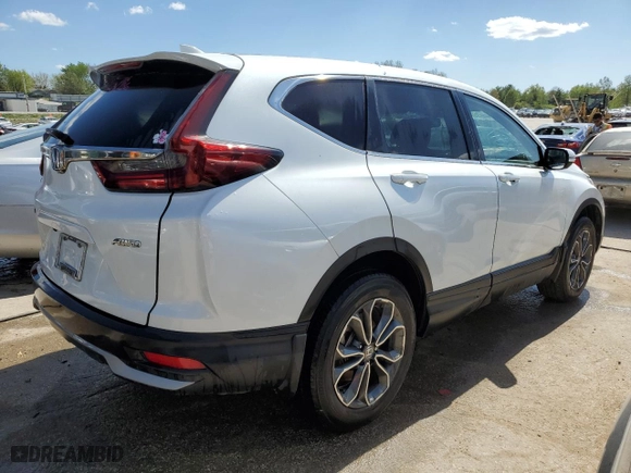2021 Honda CR-V EX-L with VIN 7FARW2H81ME007398, listed as a Copart auction lot 49720184 with 37,315 mi miles and Salvage Title. Bid and sale history available at carsss.com. Image 3.