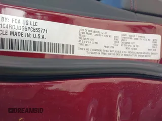 2023 Dodge Durango GT z VIN 1C4RDJDG5PC555771, wystawiony jako IAAI lot #41926153 z przebiegiem 31 646 mil mil oraz . Historia ofert i sprzedaży dostępna na DreamBid. Obrazek 9.