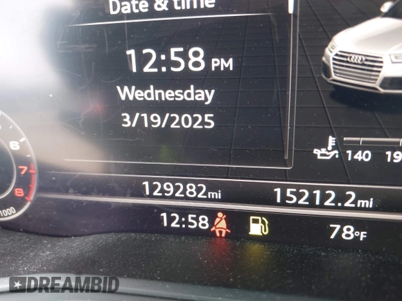 2018 Audi Q5 Premium Plus with VIN WA1BNAFYXJ2235843, listed as a IAAI auction lot 41790130 with 129,282 mi miles. Bid and sale history available at carsss.com. Image 15.