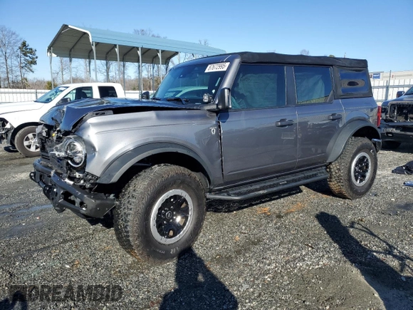 2021 Ford Bronco with VIN 1FMEE5DP9MLA89837, listed as a Copart auction lot 87672995 with 27,341 mi miles and Salvage Title. Bid and sale history available at DreamBid. Image 1.