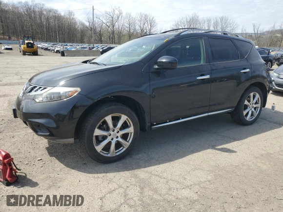 2013 Nissan Murano SV with VIN JN8AZ1MW6DW310398, listed as a Copart auction lot 53489815 with 55,432 mi miles and Salvage Title. Bid and sale history available at carsss.com. Image 1.