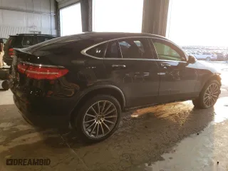 2018 Mercedes-Benz GLC with VIN WDC0J4KB7JF466682, listed as a Copart auction lot 45630865 with 106,148 mi miles and Salvage Title. Bid and sale history available at carsss.com. Image 3.