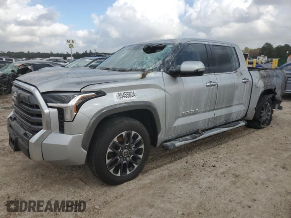 2022 Toyota Tundra Limited with VIN 5TFJA5AB2NX005620, listed as a Copart auction lot 85455824 with 17,520 mi miles and Salvage title. Bid and sale history available at DreamBid. Image 1.