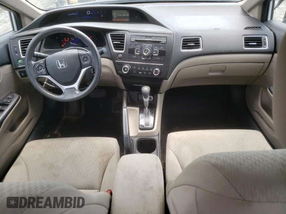 2015 Honda Civic LX with VIN 2HGFB2F54FH560189, listed as a Copart auction lot 57337515 with 68,531 mi miles and Salvage title. Bid and sale history available at DreamBid. Image 8.