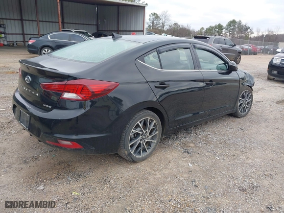 2019 Hyundai Elantra SEL with VIN 5NPD84LF3KH424053, listed as a IAAI auction lot 41467524 with 82,943 mi miles. Bid and sale history available at carsss.com. Image 4.