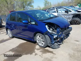 2010 Honda Fit Sport with VIN JHMGE8H4XAS018807, listed as a IAAI auction lot 41990369 with 63,151 mi miles. Bid and sale history available at carsss.com. Image 1.