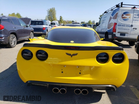 2012 Chevrolet Corvette Z16 Grand Sport 3LT with VIN 1G1YW2DWXC5103924, listed as a Copart auction lot 52947145 with 42,870 mi miles and Salvage title. Bid and sale history available at DreamBid. Image 6.