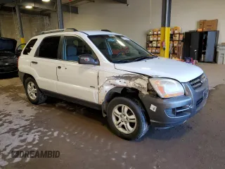 2005 Kia Sportage LX with VIN KNDJE723957069595, listed as a Copart auction lot 80123084 with Not Provided miles and Salvage Title. Bid and sale history available at carsss.com. Image 4.