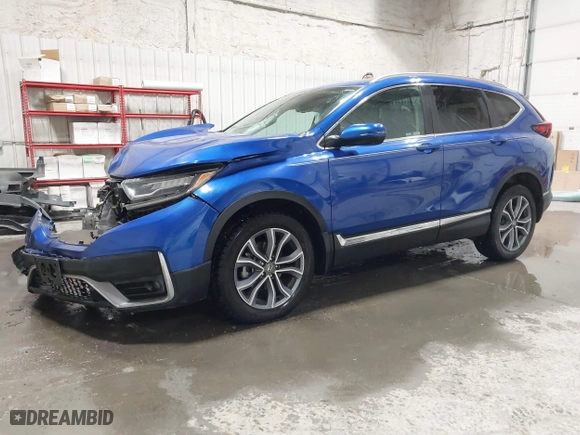 2021 Honda CR-V Touring with VIN 7FARW2H95ME000026, listed as a IAAI auction lot 41550612 with 22,037 mi miles. Bid and sale history available at carsss.com. Image 18.