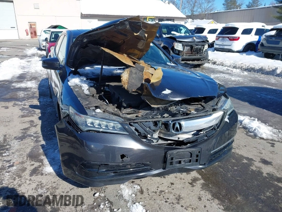 2015 Acura TLX V6 Tech with VIN 19UUB3F55FA000872, listed as a IAAI auction lot 41586406 with 142,067 mi miles. Bid and sale history available at carsss.com. Image 6.