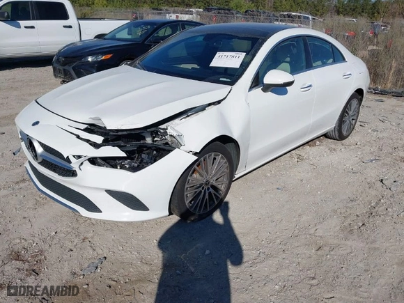 2022 Mercedes-Benz CLA with VIN W1K5J4GB8NN249535, listed as a IAAI auction lot 41717811 with 61,561 mi miles. Bid and sale history available at carsss.com. Image 2.