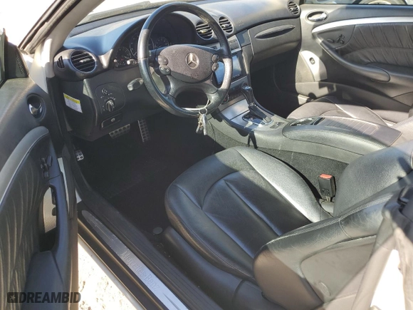 2007 Mercedes-Benz CLK-Class 3.5L with VIN WDBTK56F97F207122, listed as a Copart auction lot 85791364 with 124,674 mi miles and Clean Title. Bid and sale history available at carsss.com. Image 8.