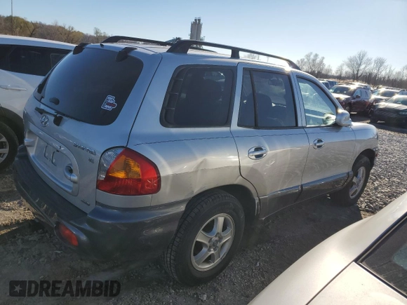 2003 Hyundai Santa Fe GLS with VIN KM8SC73D13U534494, listed as a Copart auction lot 83258244 with 81,834 mi miles and Salvage Title. Bid and sale history available at carsss.com. Image 3.