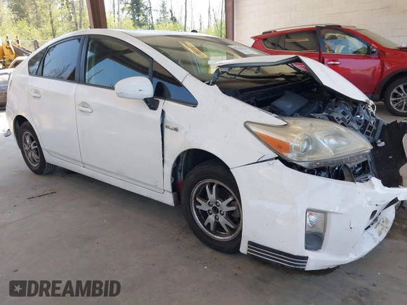 2011 Toyota Prius I with VIN JTDKN3DU7B0319732, listed as a IAAI auction lot 42114036 with 286,315 mi miles. Bid and sale history available at carsss.com. Image 1.