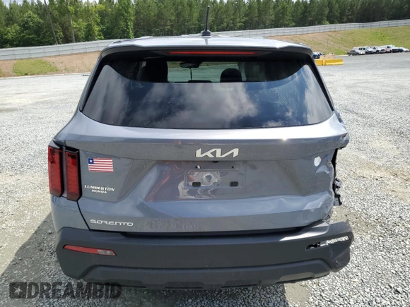 2023 Kia Sorento LX with VIN 5XYRG4LC7PG198127, listed as a Copart auction lot 58632495 with 39,551 mi miles and Salvage title. Bid and sale history available at DreamBid. Image 6.