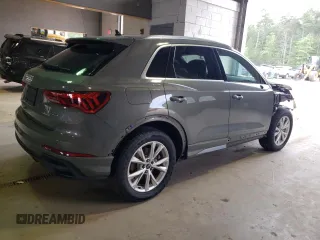 2023 Audi Q3 S line Premium Plus with VIN WA1EECF38P1138944, listed as a Copart auction lot 55373844 with 8,524 mi miles and Salvage title. Bid and sale history available at DreamBid. Image 3.