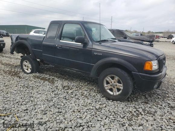 2005 Ford Ranger XL with VIN 1FTYR14U05PA23837, listed as a Copart auction lot 44314145 with 225,296 mi miles and Salvage Title. Bid and sale history available at carsss.com. Image 4.